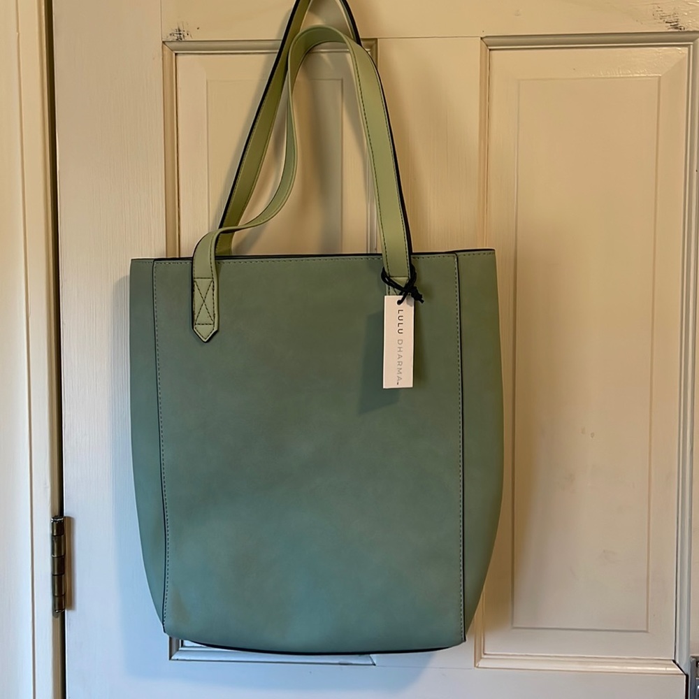Laptop Tote - Green Tall Tote